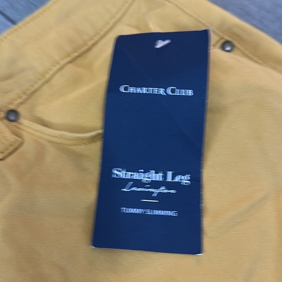 NWT Charter Club honey glaze Lexington straight leg-18 - Picture 3 of 8